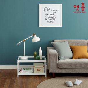 앳홈 와이드 강화유리 미니 협탁 600