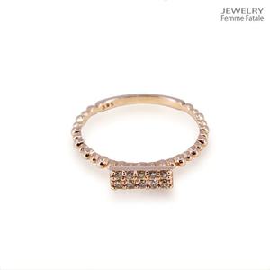 쥬얼리팜므파탈 14K 화이트시퀀스 다이아 반지 AR3431-1 Cognac