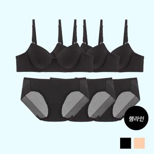 [솔브] Day All Day 베이직 와이어 브라팬티 3세트(SSET319)