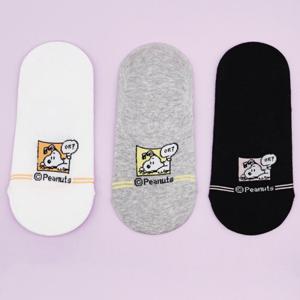스누피 여성 카툰 덧신 3족세트