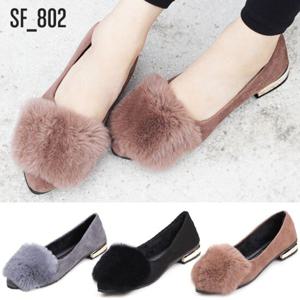 [슈앤필]SF17-802 / 퍼안감 방한화 플랫 단화 로퍼