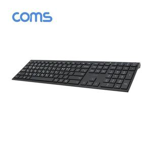 컴스 슬림형 블루투스 키보드 V3.0 Black 멀티페어링