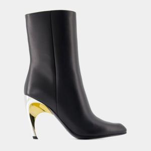 알렉산더맥퀸 앵클부츠 780676WIEG21399 BLACK/SILVER/GOLD