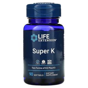 Life Extension 라이프익스텐션 슈퍼K 비타민K2 K1 90소프트젤