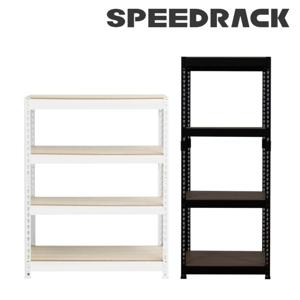 스피드랙 무볼트 철제 선반 앵글 800x300x900(h) - 4단 (원기둥)