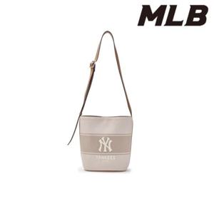 MLB (3ABMB015N-50CRS) 바시티 레터링 캔버스 버킷백