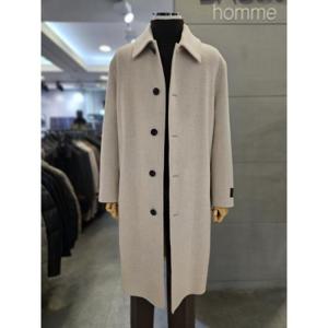 바쏘옴므 세이브존03 바쏘옴므 24F/W 베이지 울캐시미어 핸드메이드 발마칸 롱 코트 WSYAG4CJ23ABGA