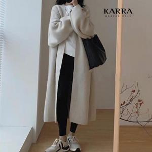 [카라]KARRA (77까지)롱오픈심플니트가디건_A4S0063