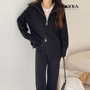 [카라]KARRA 컴포터블롱니트집업가디건+팬츠SET_A4S0360