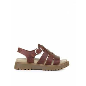 [TIMBERLAND] 여성 샌들 레드 우먼즈 레더 TB0A5ZKZEQ81 Dark /8