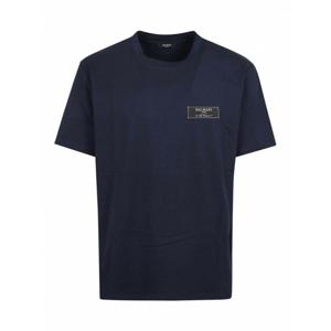 [BALMAIN] 남성 티셔츠 Pierre 라벨 스트레이트 핏 DH1EG000JB546UB Dark Blue /8