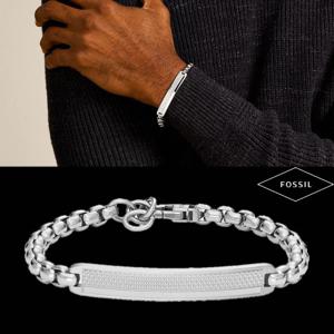 파슬 Fossil JF04767040 남자 여자 Knox 텍스쳐드 팔찌