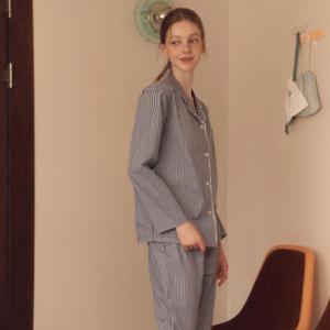 솔브 러블리 체크패턴 선염 체크 여성 파자마 상하의 SPA2431WT