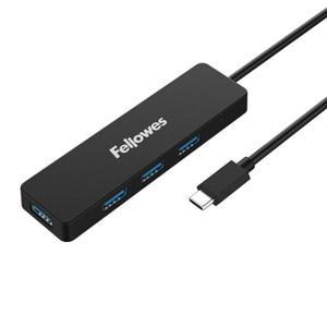 C타입 to USB 3.0 4포트 허브 블랙 FELLOWES