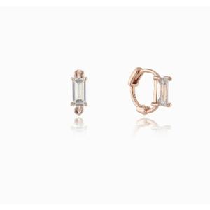 [로이드] 주문제작 데일리 베이직 귀찌 바게트컷 14k 귀걸이 LOFK1008G