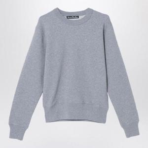 ACNE STUDIOS 작은 로고 패치가 달린 회색 스웨트셔츠 CI0173WO/XH_ACNE-X92