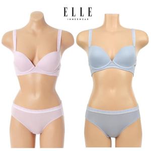 [엘르이너웨어]더블라인 밴드 브라팬티SET 2컬러 ECWBR222ECWBP