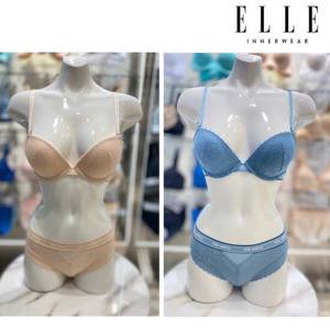 [엘르이너웨어]레이스 밴드 포인트브라팬티SET ECWBR311ECWBP31
