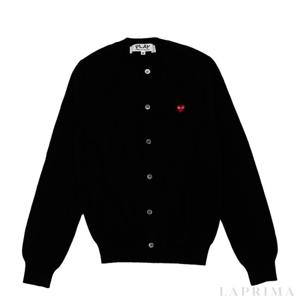 라프리마 꼼데가르송 스몰 레드 하트 와펜 가디건 P1N079-BLACK