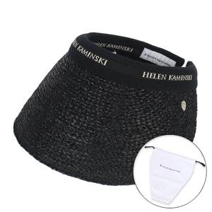 헬렌카민스키 여성 비앙카12 바이저햇 챠콜블랙로고 더스트백 포함 HAT51794 CHARCOALBLACKLOGO PKG
