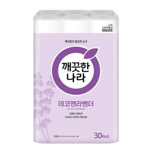 깨끗한나라 데코 앤 라벤더 30m 30롤