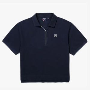 [휠라] 여성 테니스 면피케 세미크롭 카라 반팔티 FS2TSG2362F INA