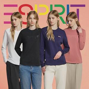 에스프리 ESPRIT 여성 코튼100 긴팔 티셔츠 4종 세트