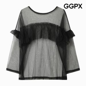 [GGPX] 레이어드 프릴 레이스 블라우스 (GP4SH042F)