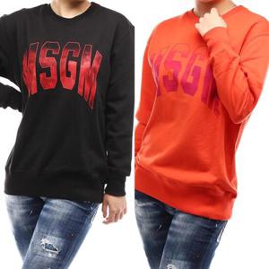 MSGM 여성 빅로고 프린팅 맨투맨 2841MDM201