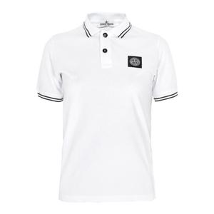 스톤아일랜드 KIDS 24FW 화이트 로고 폴로티 811621348 V1001/8A