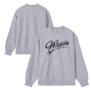 [NBA] GSW 레터링 오버핏 맨투맨 (멜란지그레이) N251TS031P