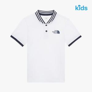 노스페이스키즈 NT7PR01S 화이트 리튼 반팔 폴로티