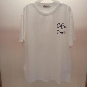 Latium HC06 깔끔한 루즈핏 엉덩이길이 5부 모닝박스 라운드 반팔 면티 T2523ts11W