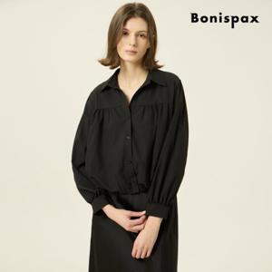 [보니스팍스] 물결 핀턱 쉬폰 블라우스 셔츠 (XP3SH007M0)