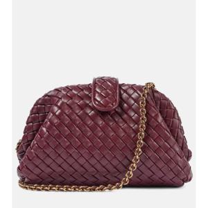 Bottega Veneta Lauren 1980 스몰 인트레치아토 레더 클러치 P00973241