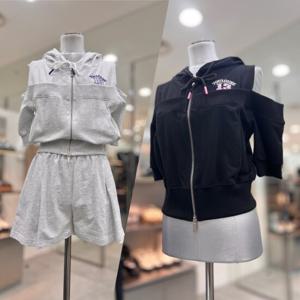[에고이스트]오프숄더 후드 크롭 집업점퍼 ER2OJP59HJ