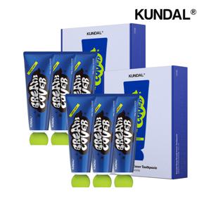 쿤달 (구취&충치케어) 쿤달 딥브레스치약 허브민트 100g x6개