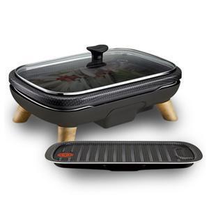 테팔 파워그릴 포스 전골팬 CB-65G8KR (5단계 온도조절, 기름받이 통, 바베큐판 + 전골팬 + 유리뚜껑)