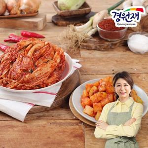 [경원재김치] 진미령의 국내산 농산물로 만든 포기김치 5kg + 깍두기 3Kg