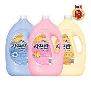 샤프란 아로마 섬유유연제 용기 3.1L x 4개 (3종 택1)