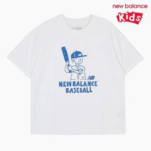 [뉴발란스]뉴발란스 키즈 베이스볼 싱글 티셔츠 NK9EFB201U-10 티셔츠
