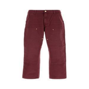 CARHARTT WIP Burgundy denim Double Knee Pant I03150132 2BY3K