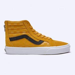 VANS 반스 토널 체크 스케이트 하이 리이슈 집 옐로우 VN0A5KRCF3X1