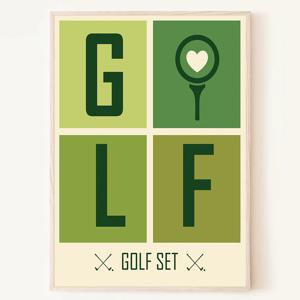 Golf 빈티지 포스터 스크린골프장 인테리어 데코 액자