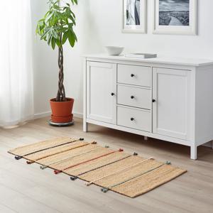 라클레브 평직러그 카페트 멍석 황마 라탄 여름 70x160cm