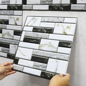 노르딕풍 3D 셀프 타일 인테리어 시트지 대리석패턴