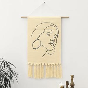 인테리어 패브릭 포스터 인터폰가리개 가리개 커튼 드로잉A