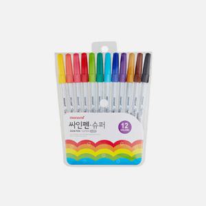 모나미 슈퍼싸인펜 12색