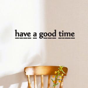 점선 have a good time 감성 레터링 스티커