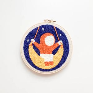 펀치니들 DIY 키트 달그네 수틀 취미 자수 세트